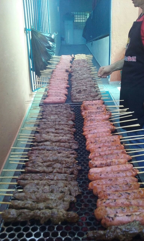 Espetinho de Carne para Festa em Mongaguá - Espetinho de Frango para Festa