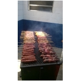 buffet de churrasco carne e carvão em Embu das Artes