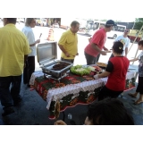 festa de churrasco com churrasqueiro em empresas preço Jardim Bonfiglioli